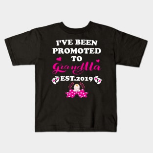 I have been promoted to Grandma Kids T-Shirt